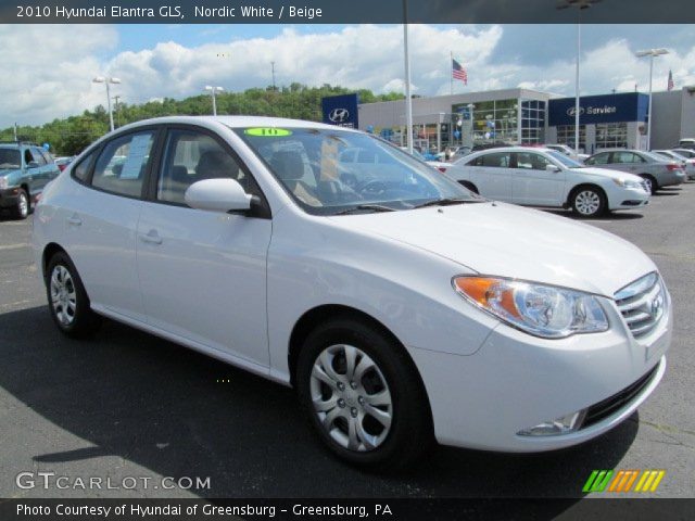 2010 Hyundai Elantra GLS in Nordic White