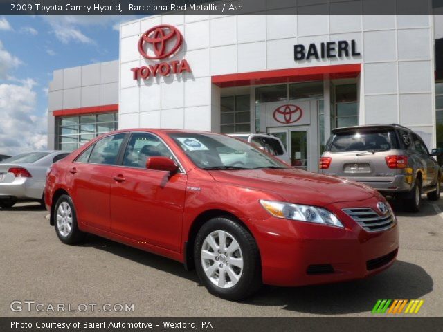 2009 Toyota Camry Hybrid in Barcelona Red Metallic