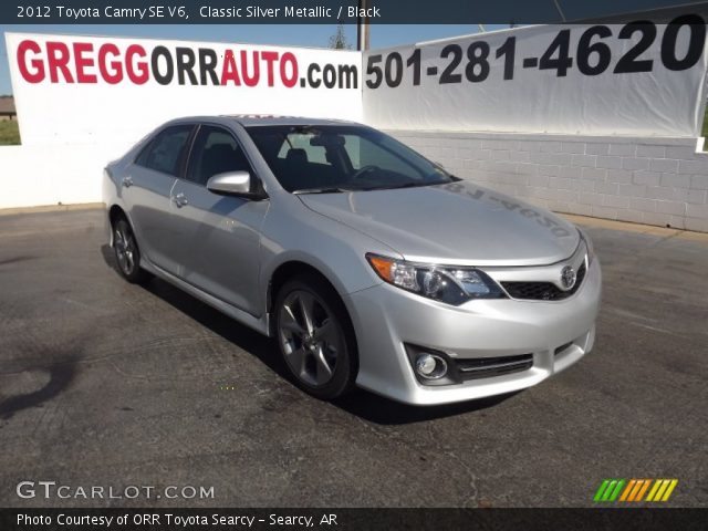 2012 Toyota Camry SE V6 in Classic Silver Metallic