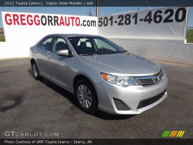 2012 Toyota Camry L in Classic Silver Metallic
