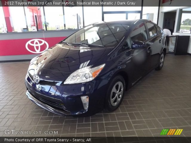 2012 Toyota Prius 3rd Gen Four Hybrid in Nautical Blue Metallic