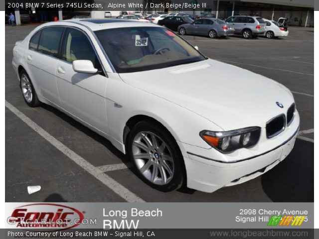 2004 BMW 7 Series 745Li Sedan in Alpine White