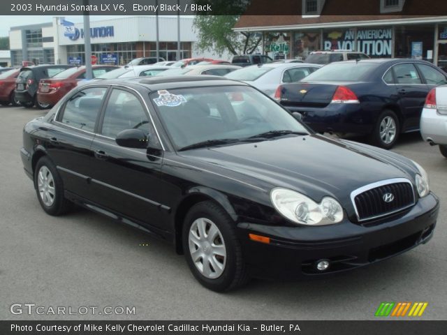 2003 Hyundai Sonata LX V6 in Ebony Black