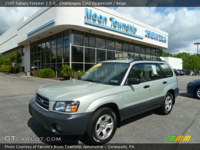 2005 Subaru Forester 2.5 X in Champagne Gold Opalescent