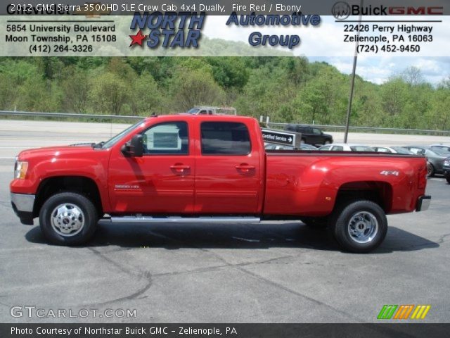 2012 GMC Sierra 3500HD SLE Crew Cab 4x4 Dually in Fire Red