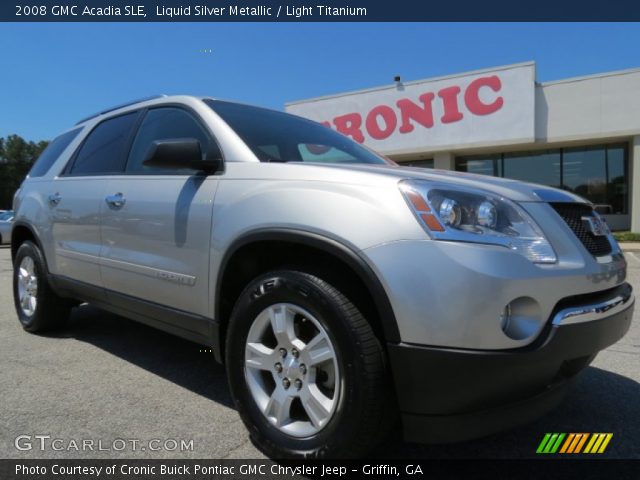 2008 GMC Acadia SLE in Liquid Silver Metallic