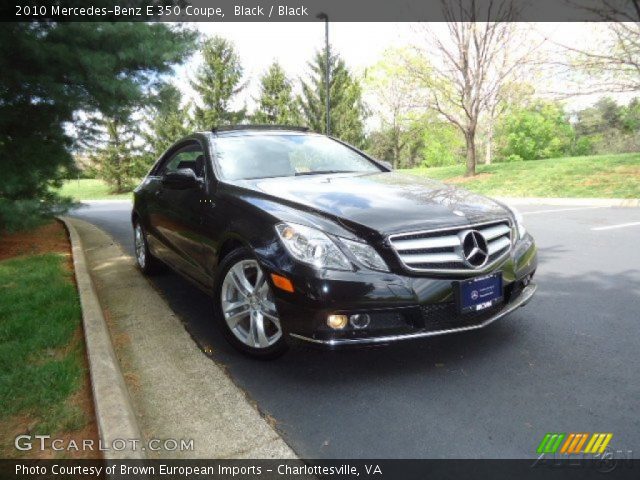 2010 Mercedes-Benz E 350 Coupe in Black