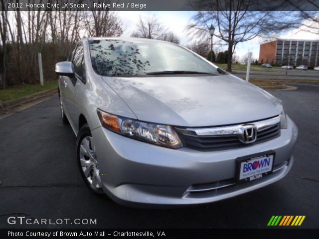 2012 Honda Civic LX Sedan in Rallye Red
