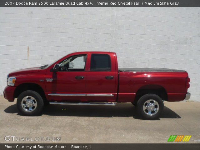 2007 Dodge Ram 2500 Laramie Quad Cab 4x4 in Inferno Red Crystal Pearl