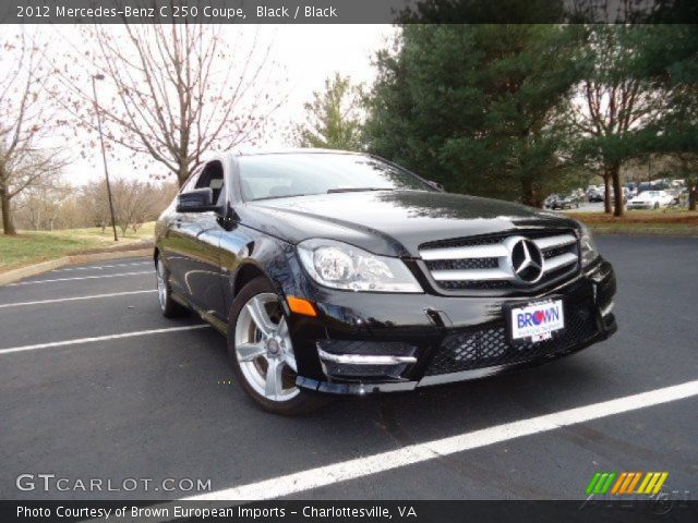 2012 Mercedes-Benz C 250 Coupe in Black