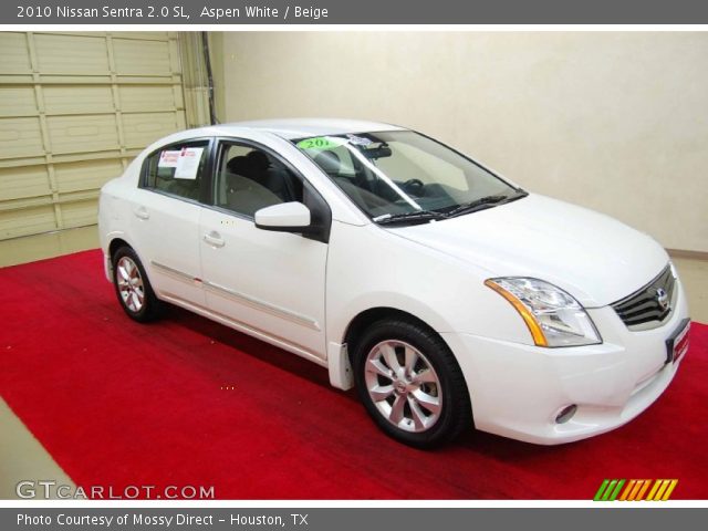 2010 Nissan Sentra 2.0 SL in Aspen White