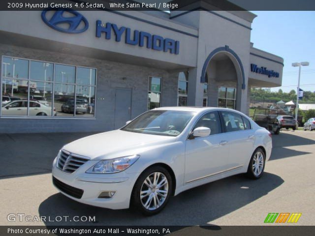 2009 Hyundai Genesis 4.6 Sedan in White Satin Pearl