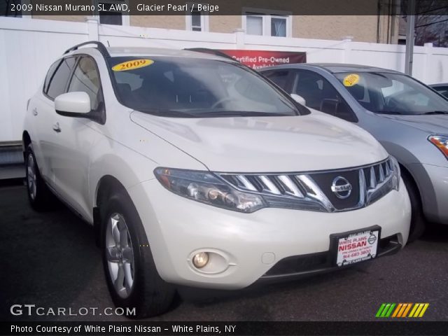 2009 Nissan Murano SL AWD in Glacier Pearl