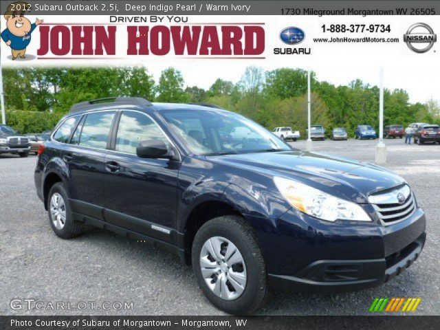 2012 Subaru Outback 2.5i in Deep Indigo Pearl