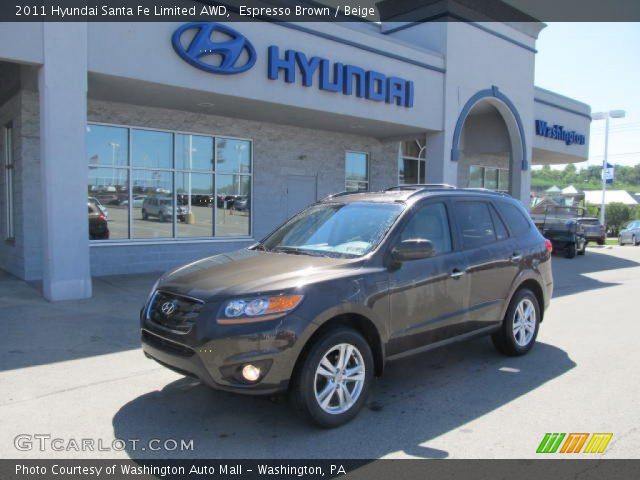 2011 Hyundai Santa Fe Limited AWD in Espresso Brown