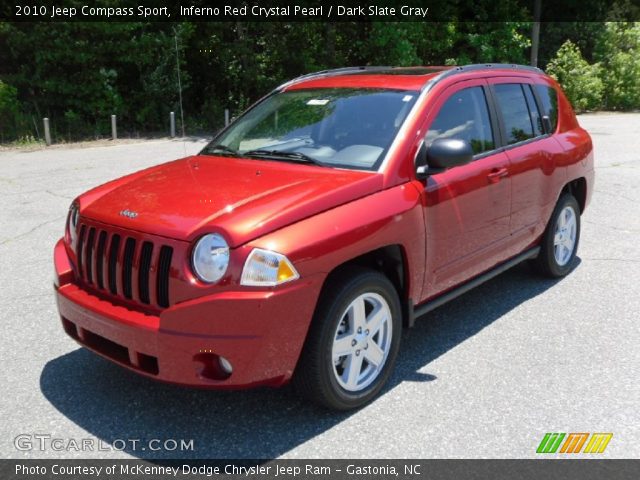 2010 Jeep Compass Sport in Inferno Red Crystal Pearl