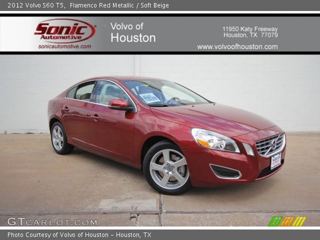2012 Volvo S60 T5 in Flamenco Red Metallic