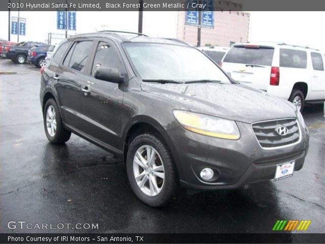 2010 Hyundai Santa Fe Limited in Black Forest Green Metallic