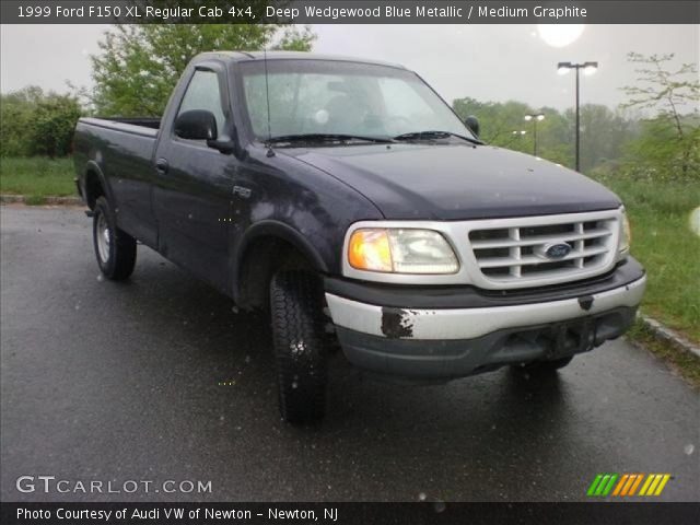 1999 Ford F150 XL Regular Cab 4x4 in Deep Wedgewood Blue Metallic