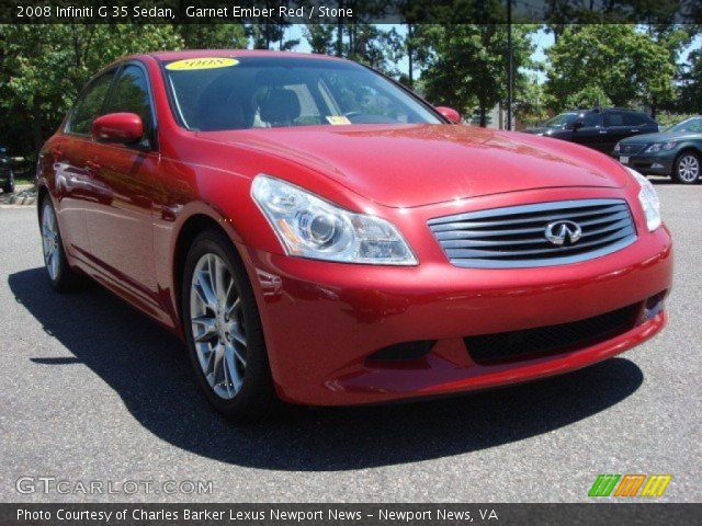 2008 Infiniti G 35 Sedan in Garnet Ember Red