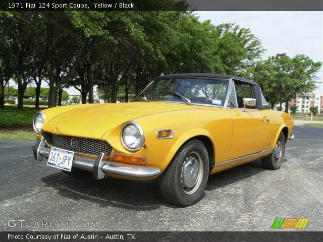 1971 Fiat 124 Sport Coupe in Yellow