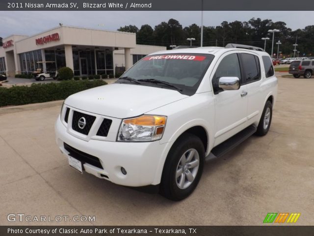 2011 Nissan Armada SV in Blizzard White