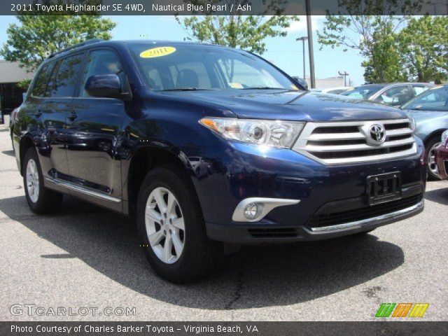 2011 Toyota Highlander SE 4WD in Nautical Blue Pearl