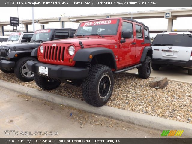 2009 Jeep Wrangler Unlimited X 4x4 in Flame Red