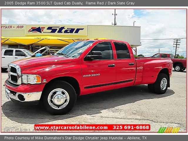 2005 Dodge Ram 3500 SLT Quad Cab Dually in Flame Red