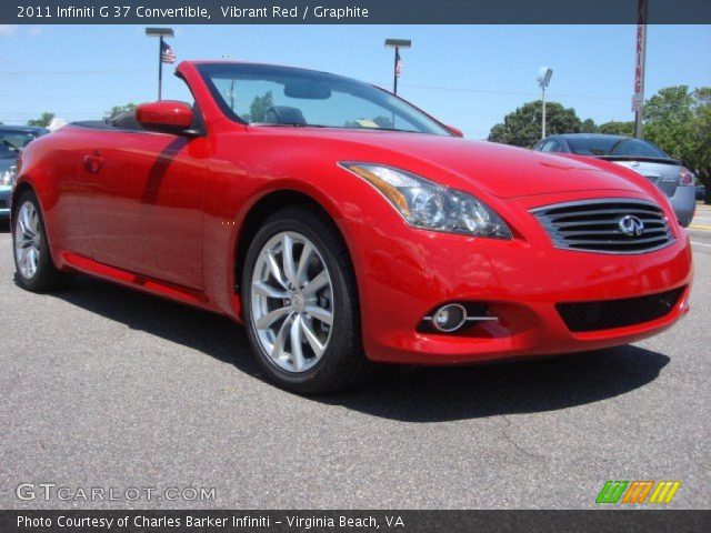 2011 Infiniti G 37 Convertible in Vibrant Red