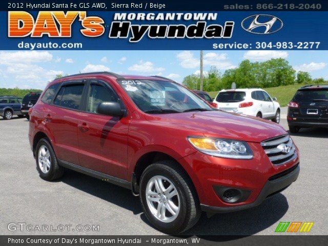 2012 Hyundai Santa Fe GLS AWD in Sierra Red