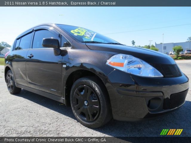 2011 Nissan Versa 1.8 S Hatchback in Espresso Black