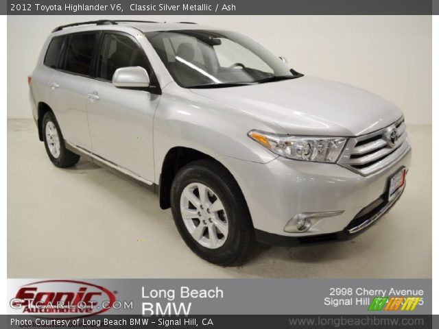 2012 Toyota Highlander V6 in Classic Silver Metallic