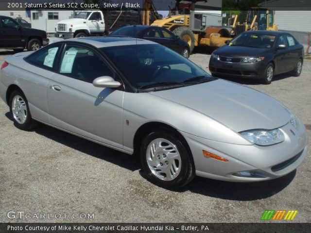 Silver 2001 Saturn S Series Sc2 Coupe Black Interior