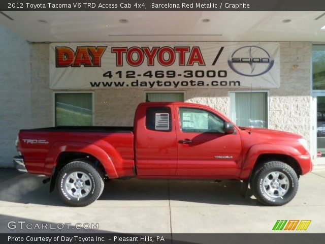 2012 Toyota Tacoma V6 TRD Access Cab 4x4 in Barcelona Red Metallic