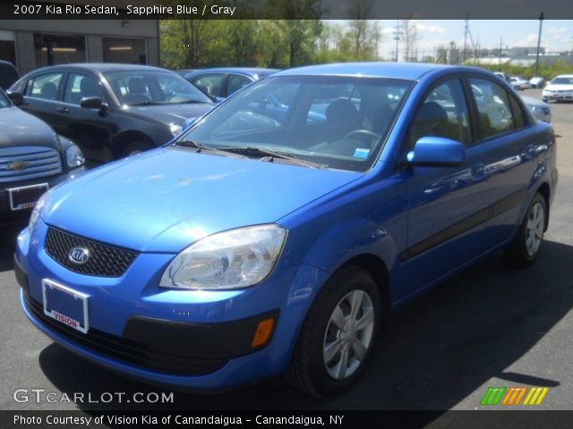 2007 Kia Rio Sedan in Sapphire Blue