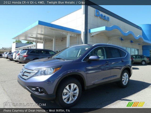 2012 Honda CR-V EX-L 4WD in Twilight Blue Metallic