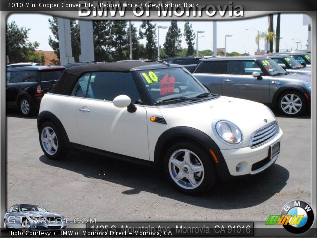 2010 Mini Cooper Convertible in Pepper White