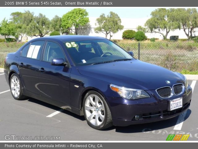 2005 BMW 5 Series 545i Sedan in Orient Blue Metallic