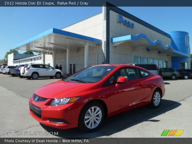 2012 Honda Civic EX Coupe in Rallye Red