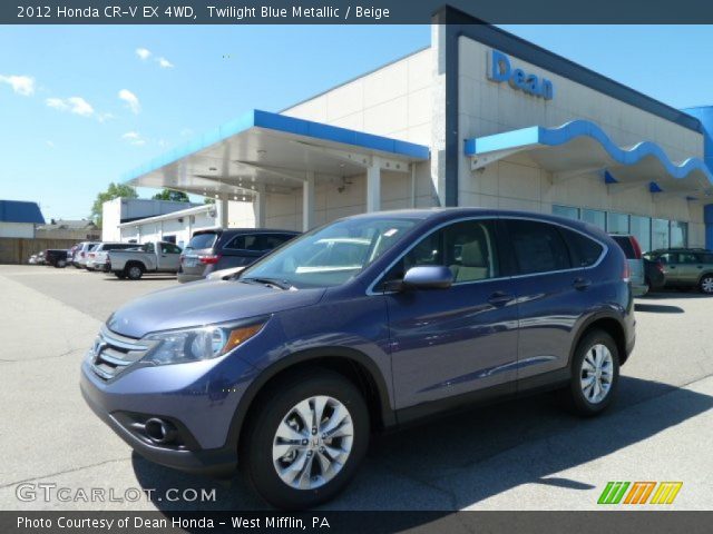 2012 Honda CR-V EX 4WD in Twilight Blue Metallic