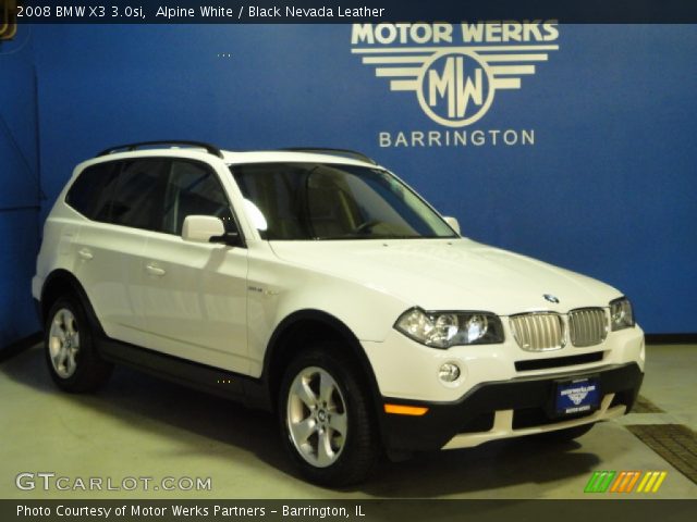 2008 BMW X3 3.0si in Alpine White
