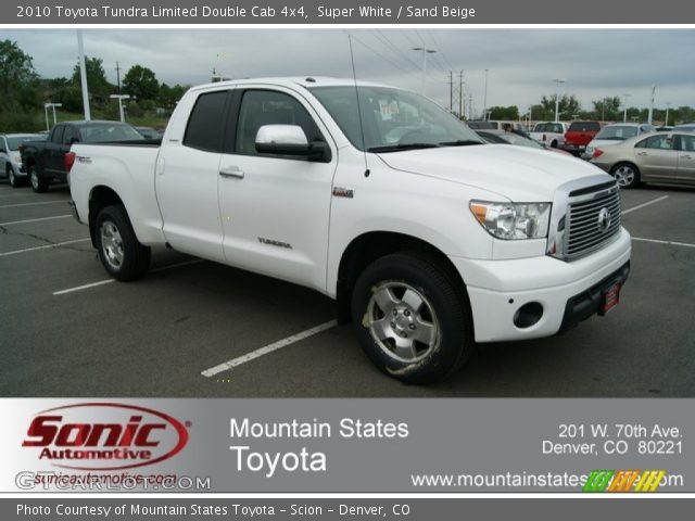 2010 Toyota Tundra Limited Double Cab 4x4 in Super White