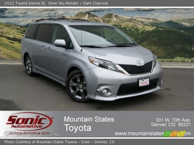 2012 Toyota Sienna SE in Silver Sky Metallic