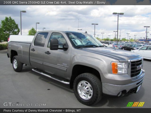 2008 GMC Sierra 2500HD SLE Crew Cab 4x4 in Steel Gray Metallic