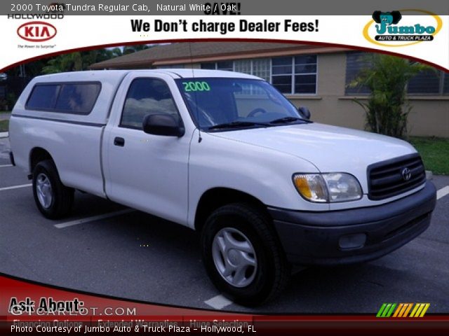 2000 Toyota Tundra Regular Cab in Natural White