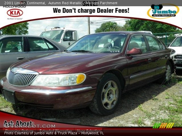 2001 Lincoln Continental  in Autumn Red Metallic