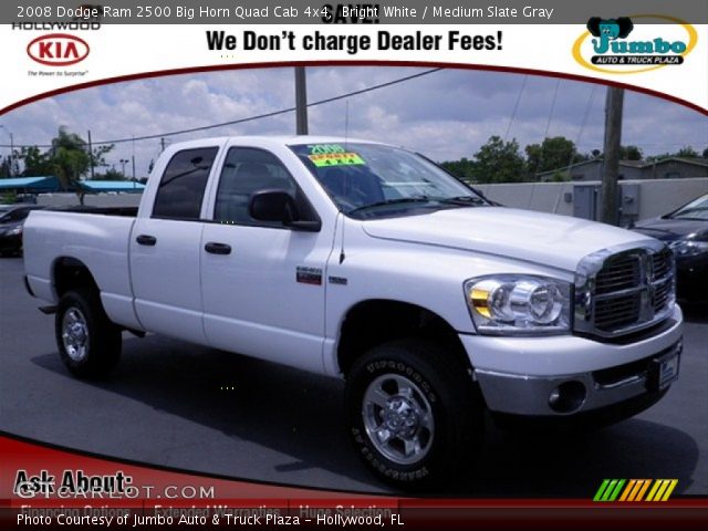 2008 Dodge Ram 2500 Big Horn Quad Cab 4x4 in Bright White