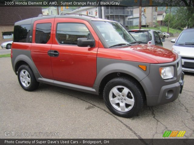 2005 Honda Element EX AWD in Sunset Orange Pearl