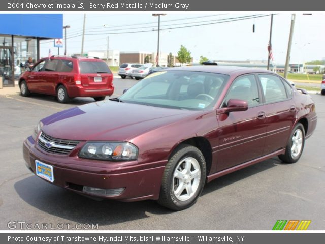 2004 Chevrolet Impala LS in Berry Red Metallic